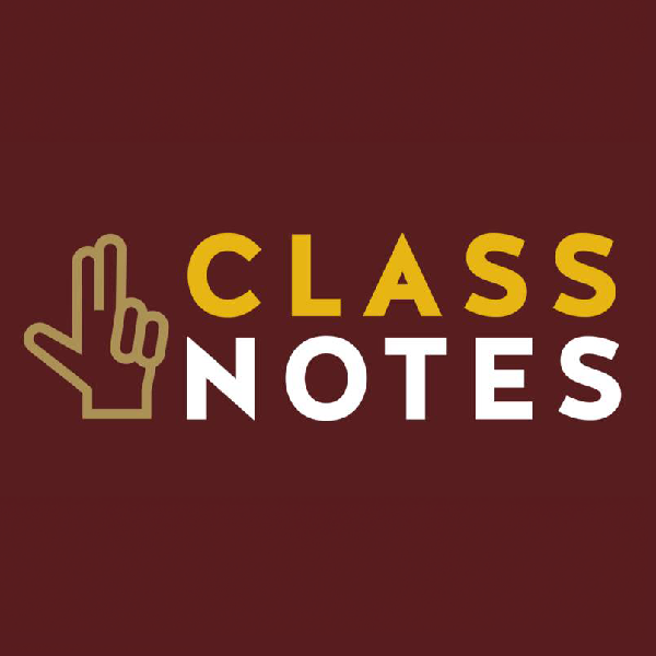 Maroon graphic with Texas State hand sign and text reading 