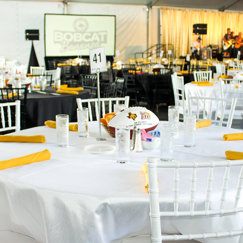 Table at Bobcat Bonanza